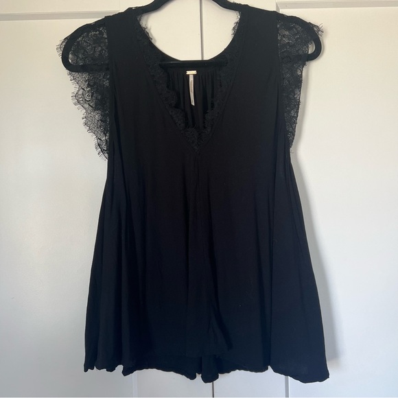 Free People Lovin’ on You Black Lace Tank Top Size Small - Picture 5 of 9
